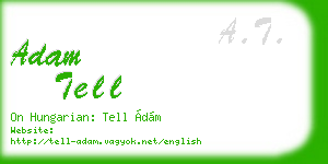 adam tell business card